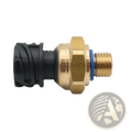 Oil pressure sensor for Daf Cf Xf 2126981 gold-colored brass with black plastic connector and blue o-ring visible