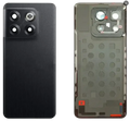 Black matte glass battery cover replacement panel for oneplus 10t with square four-lens camera module on back side