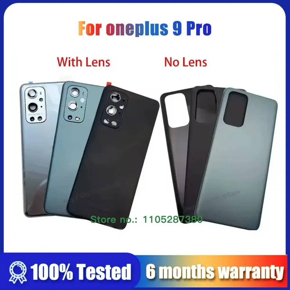 Oneplus 9 pro replacement back cover glass panel in gradient blue matte black and glossy gray for protection time china post delivery