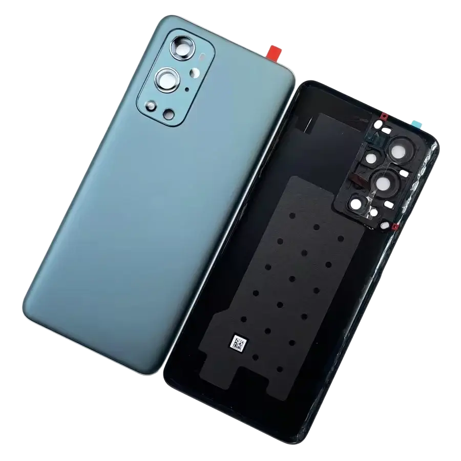 Teal-colored oneplus 9 pro replacement back cover glass panel with sleek finish and integrated camera module protection time china post