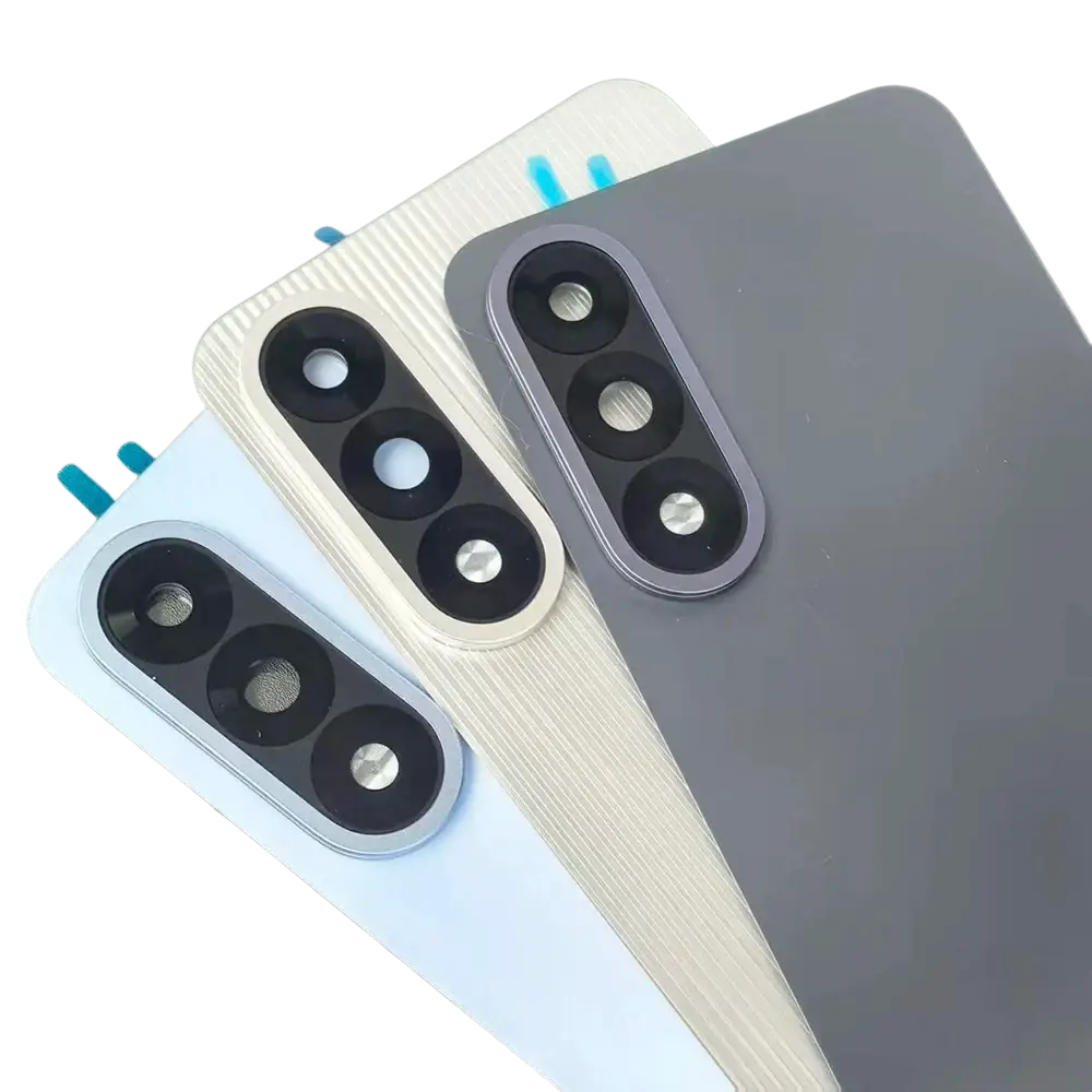 Oneplus nord 5 glass back cover with gray white and silver triple camera lens assemblies for hot replacement rear use