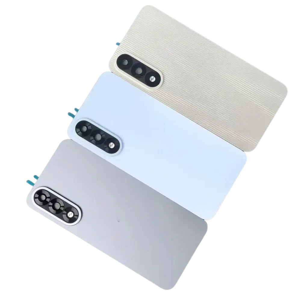 Oneplus nord 5 glass back covers in matte white light gray and gold with brushed texture and camera lens hot replacement rear