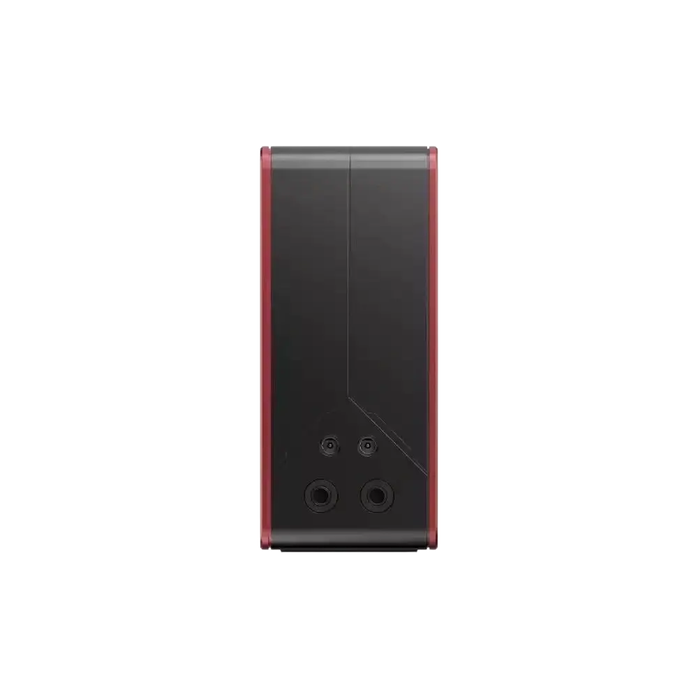 Black and red onexplayer super x gaming pc case with sleek angular design in accessories and storage kit