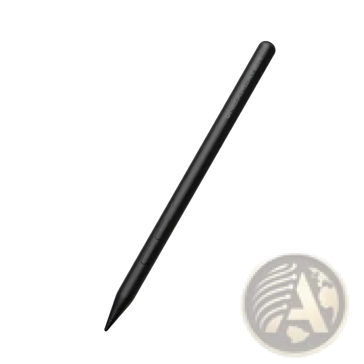 Black stylus pen with sleek matte finish and subtle branding from onexplayer super x accessories and storage kit