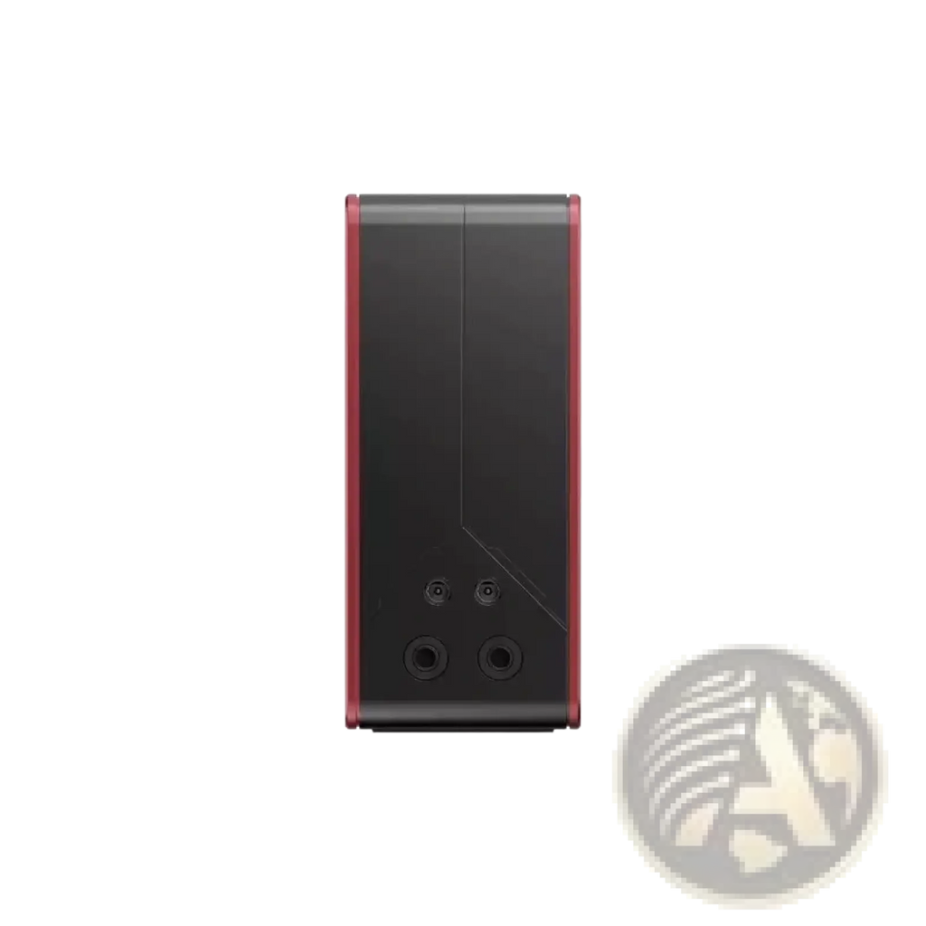 Black and red onexplayer super x gaming pc case with sleek angular design in accessories and storage kit