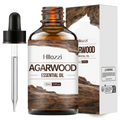 Hillozzi organic myrrh and wintergreen essential oil in a 30ml amber glass bottle with black dropper