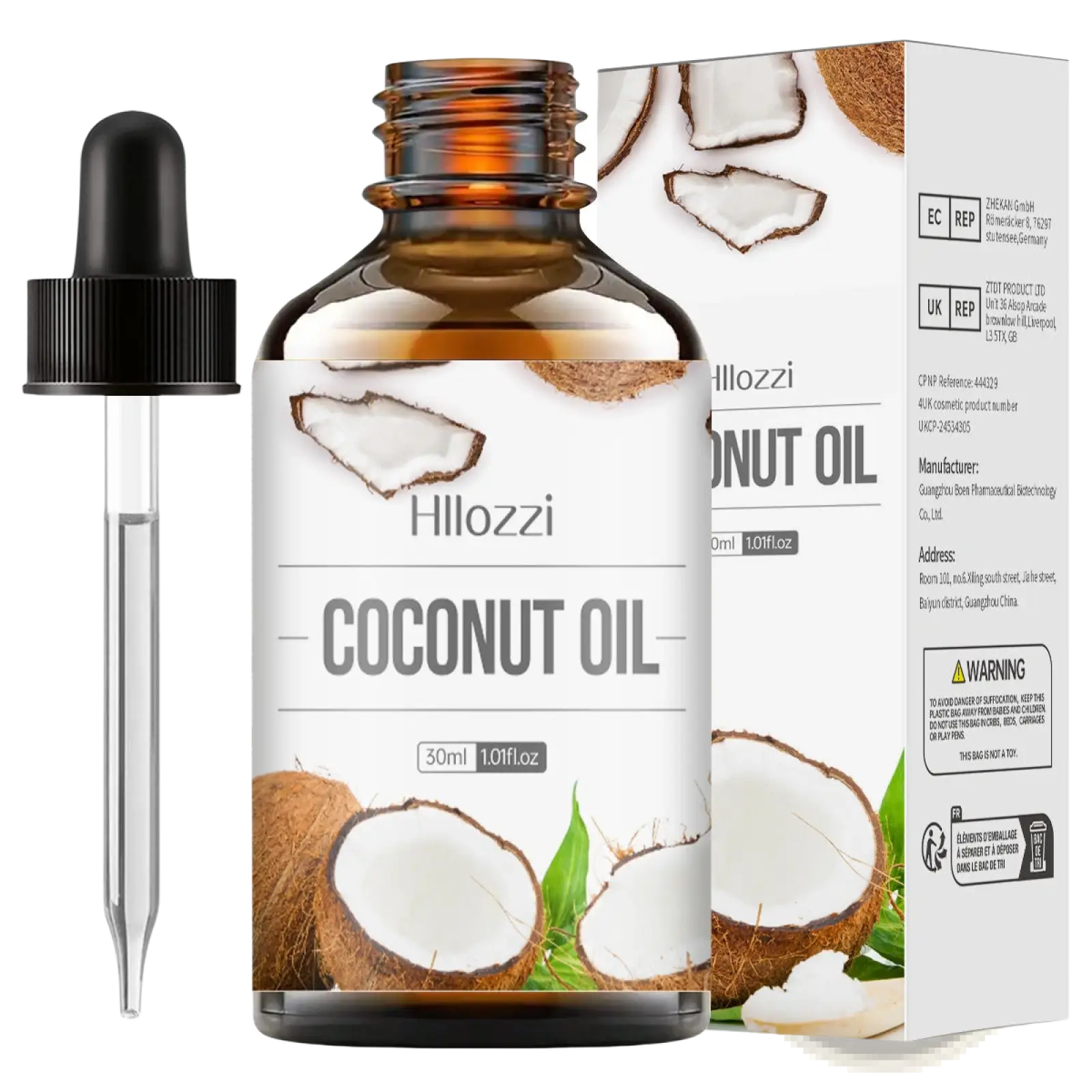 Hillozzi organic myrrh and wintergreen essential oil in a 30ml amber glass bottle with black dropper