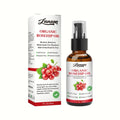 Zunoon organic rosehip essential oil for skin moist in a brown glass spray bottle with white and red box packaging