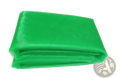 Organza fabric roll in vibrant green translucent mesh material 70cm width neatly folded for diy decor projects