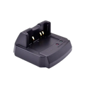 Black plastic original yaesu cd41 rapid charger cradle with gold contacts and indicator lights for vx8dr ft5d radios