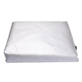 White lightweight fabric car seat cover with smooth texture and subtle sheen for outdoor furniture cover depth x height