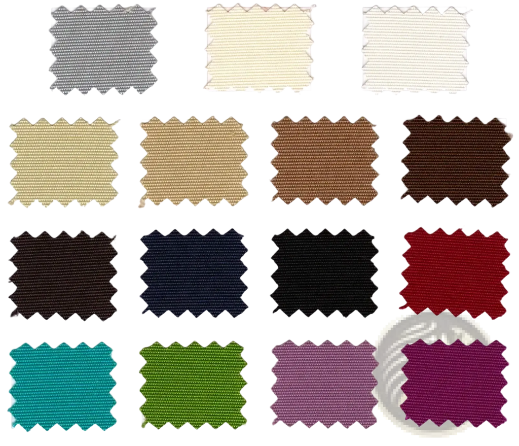 A collection of colorful fabric swatches for outdoor rattan sectional sofa set garden furniture upholstery
