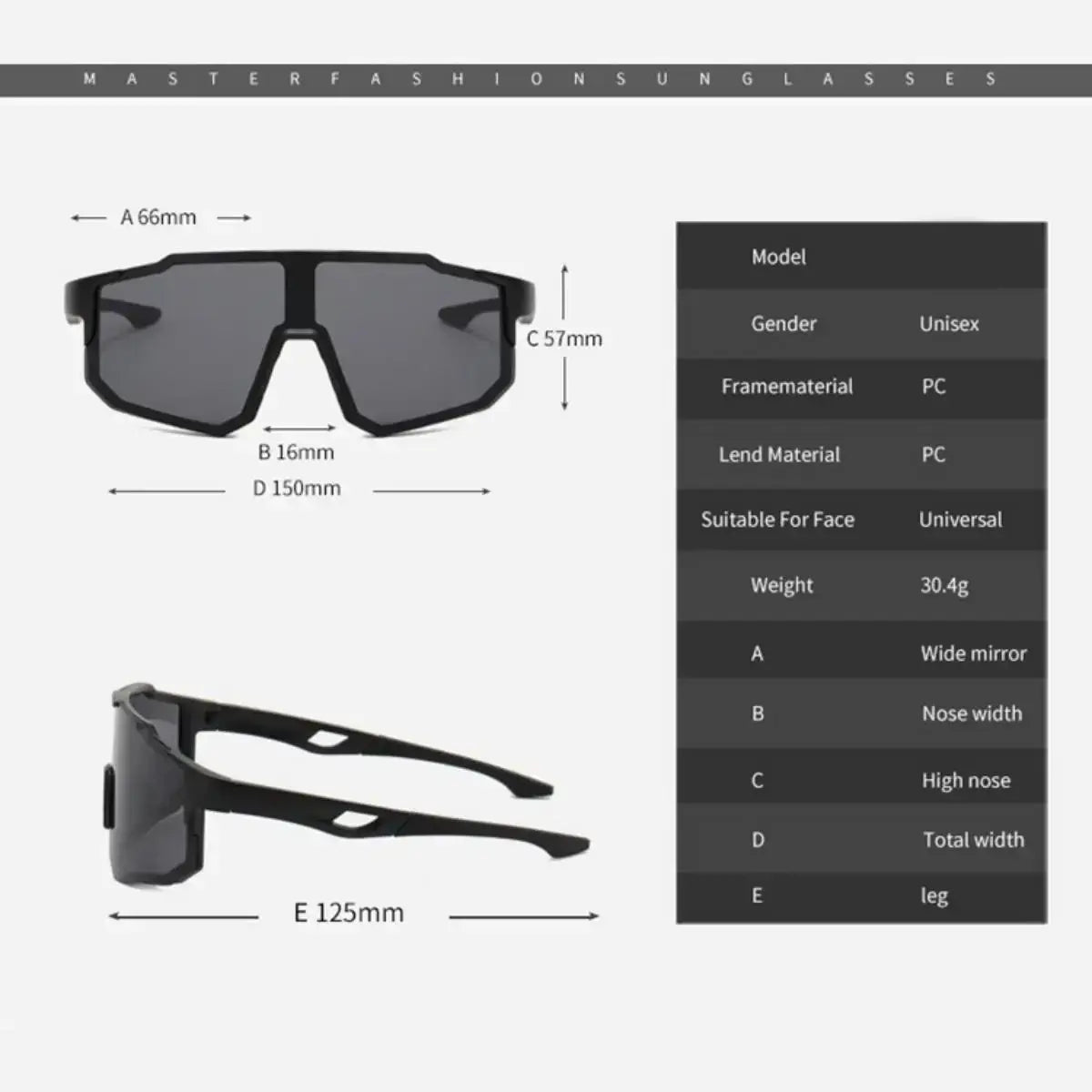 Black framed outdoor sports cycling sunglasses with dark gray uv400 lenses and a sleek modern circle sunglasses design