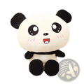 Cute black and white panda plush pillow soft stuffed animal toy with embroidered facial features and cuddly texture 70cm
