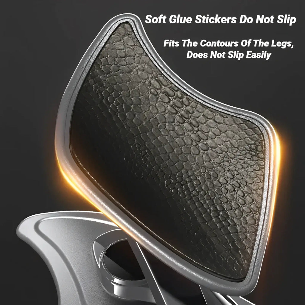 Black textured adhesive pad with silver metallic border for pelvic floor muscle trainer smart kegel exerciser leg fit
