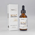 Tunm.te peppermint hair oil for scalp care and growth in amber glass bottle with black dropper and white box packaging