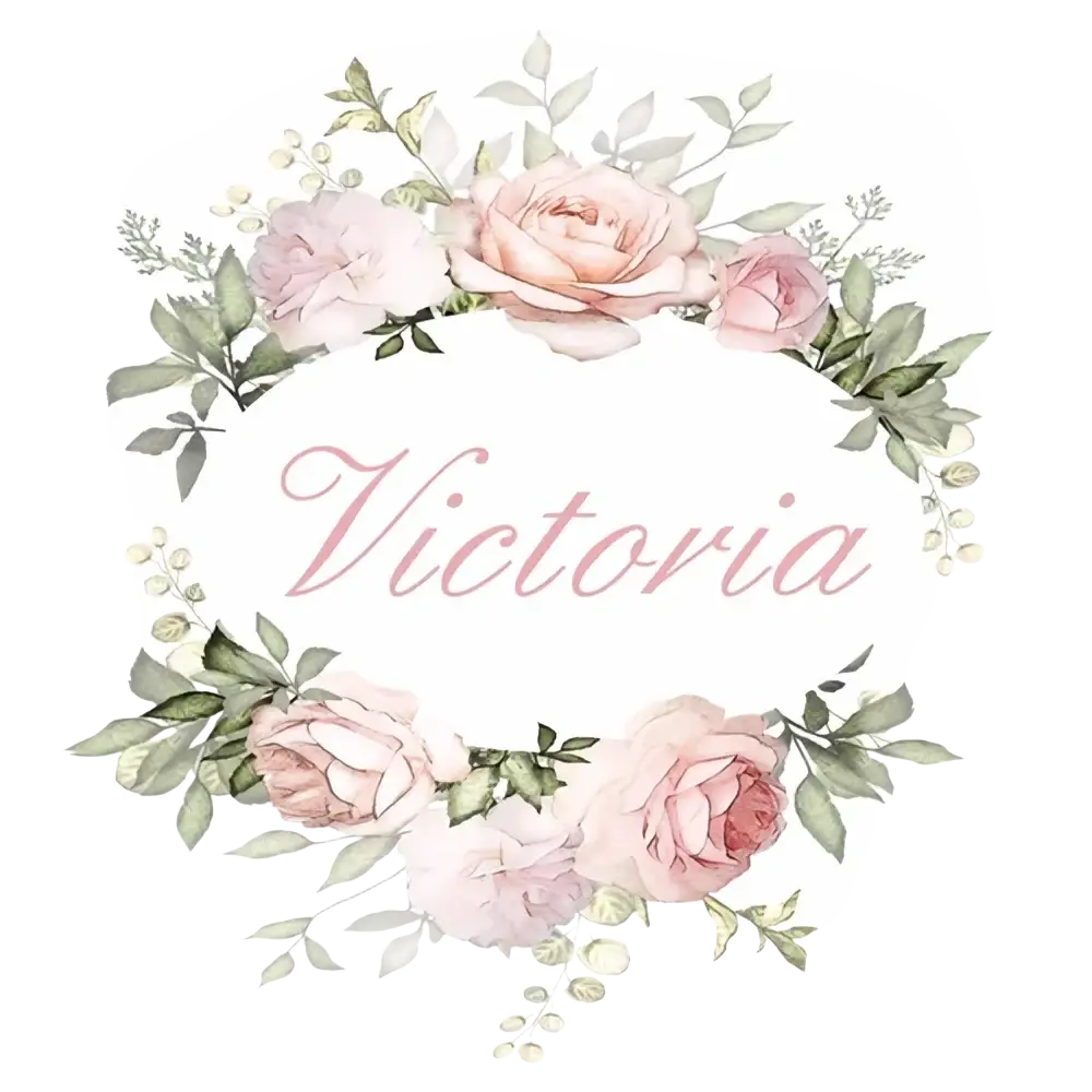 Personalized baby swaddle blanket fleece with a delicate watercolor floral wreath in soft pink and muted green hues
