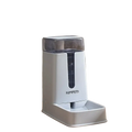 White plastic kimpet automatic pet food dispenser with 3.5l transparent container and measurement markings