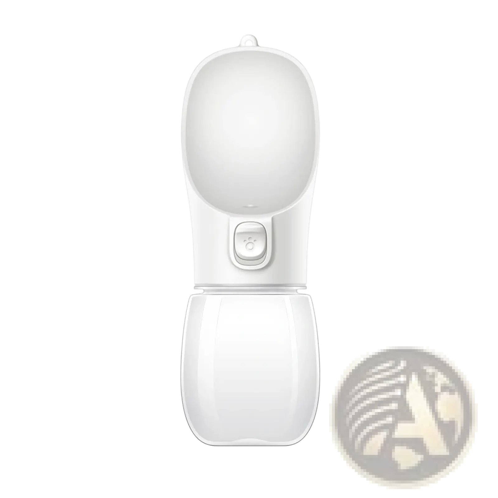 White plastic pet water bottle with ergonomic design and clear reservoir for portable travel cup 350ml 550ml