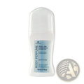 White plastic 150ml herbal antiperspirant roll-on deodorant bottle with light blue phisya label for daily use