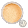 A clear round container holds phoera setting powder in light beige for oil control matte finish in 4 shades