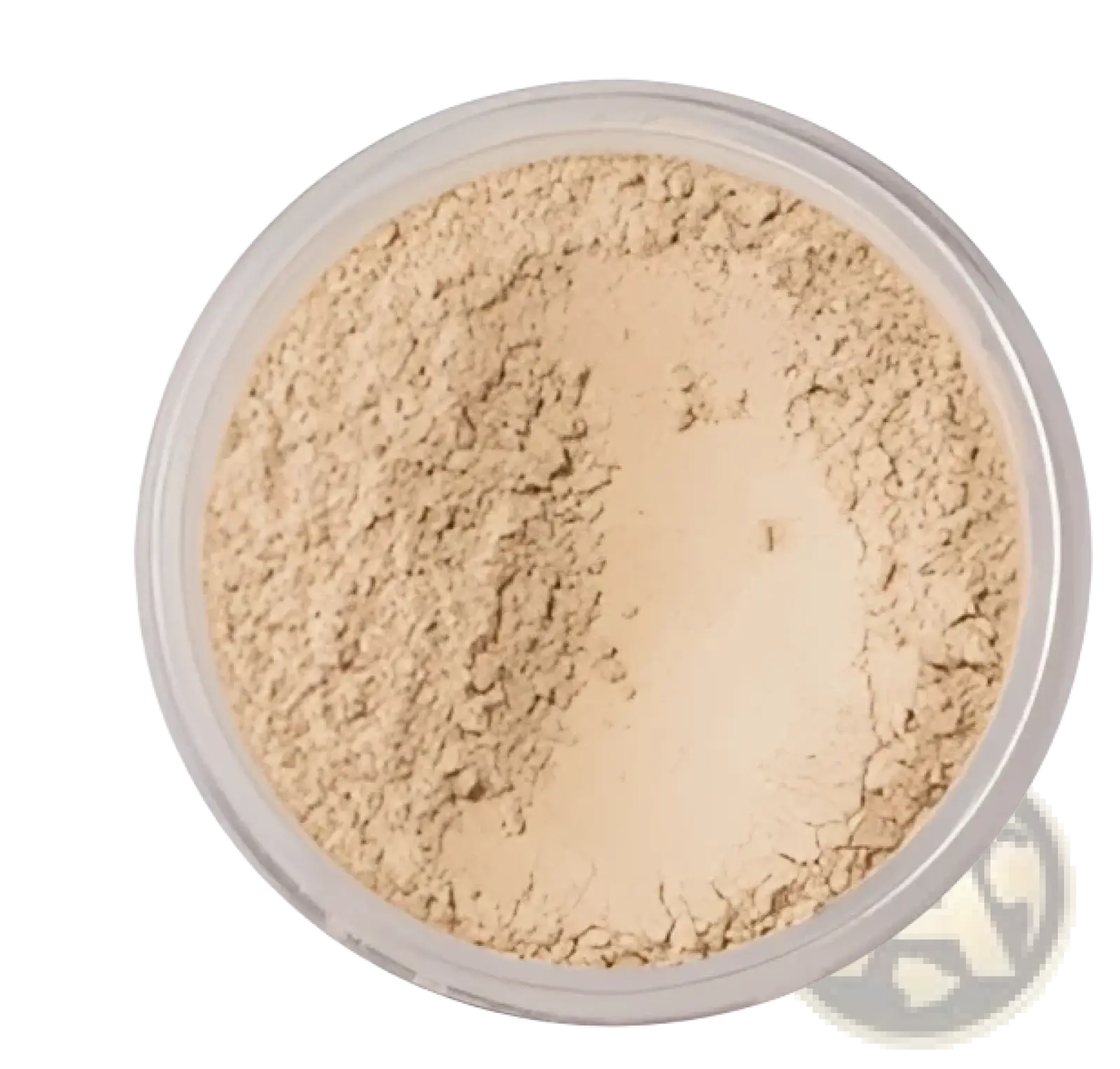 Beige phoera setting powder oil control matte finish in a clear round container for smooth matte skin