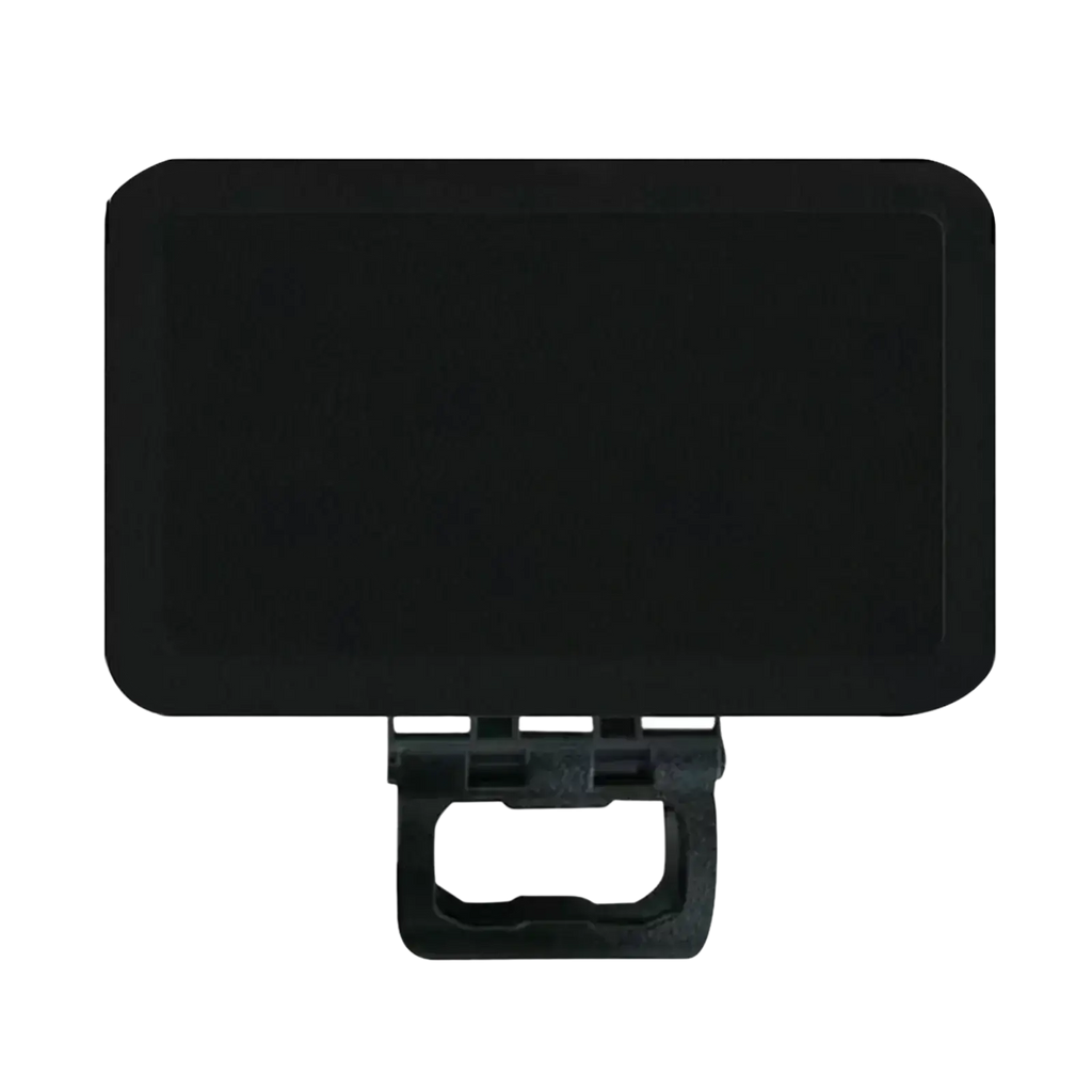 Black rectangular tablet stand with sturdy base and rounded edges for phone sun shade anti glare uv protection cover