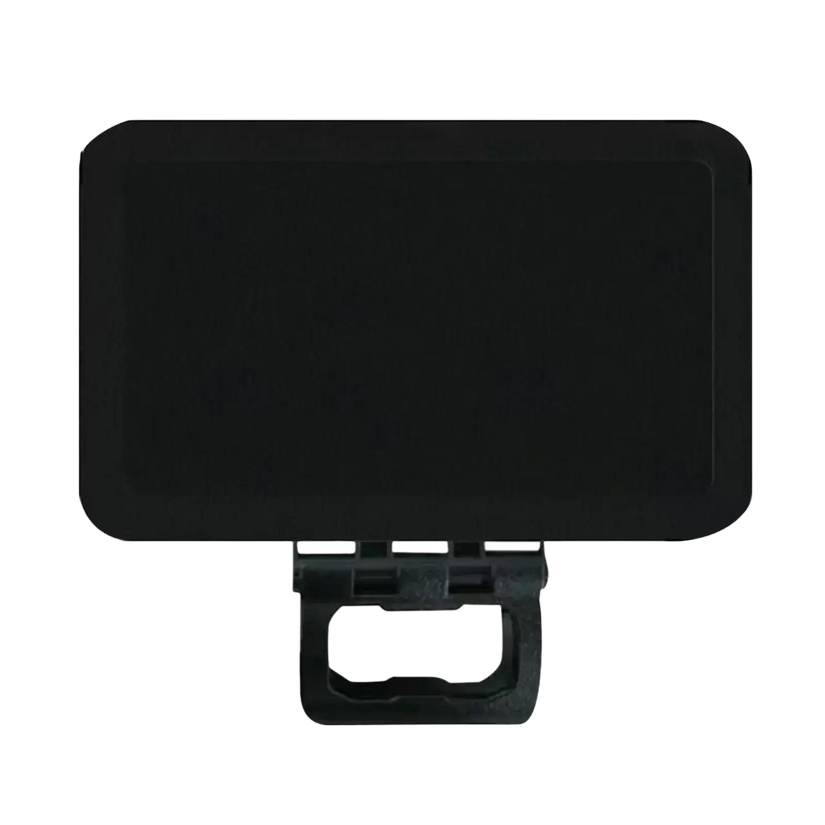 Black rectangular tablet stand with sturdy base and rounded edges for phone sun shade anti glare uv protection cover