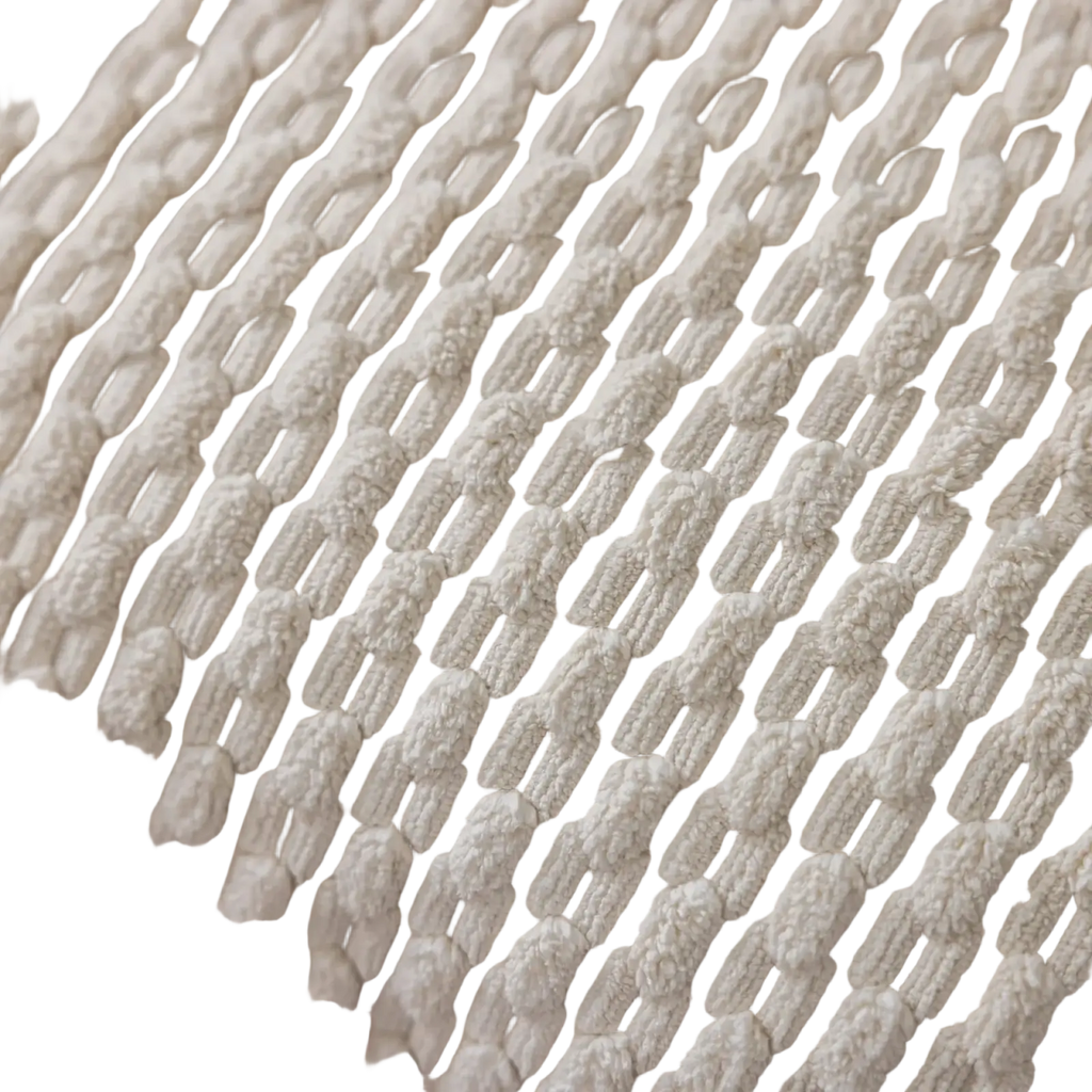 Cream textured corduroy pillow cover with raised woven bead pattern for stylish home decor and cushion cover use