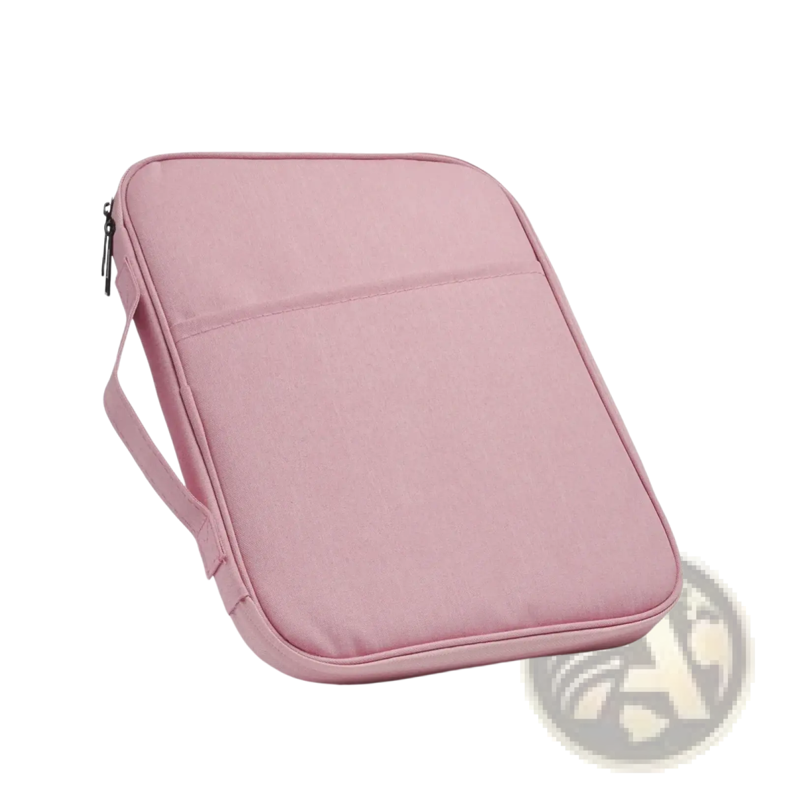 Pink laptop sleeve 11 to 13 inch splash-resistant oxford fabric padded case with zipper closure and handle
