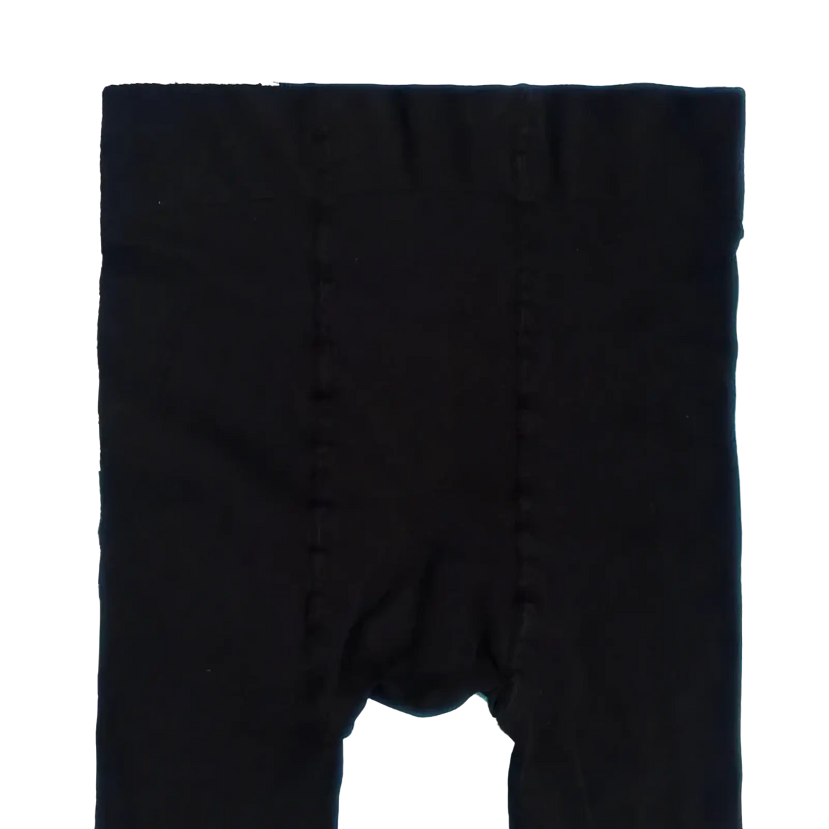 Plus size black fleece leggings featuring smooth, stretchy fabric and reinforced seams along the legs