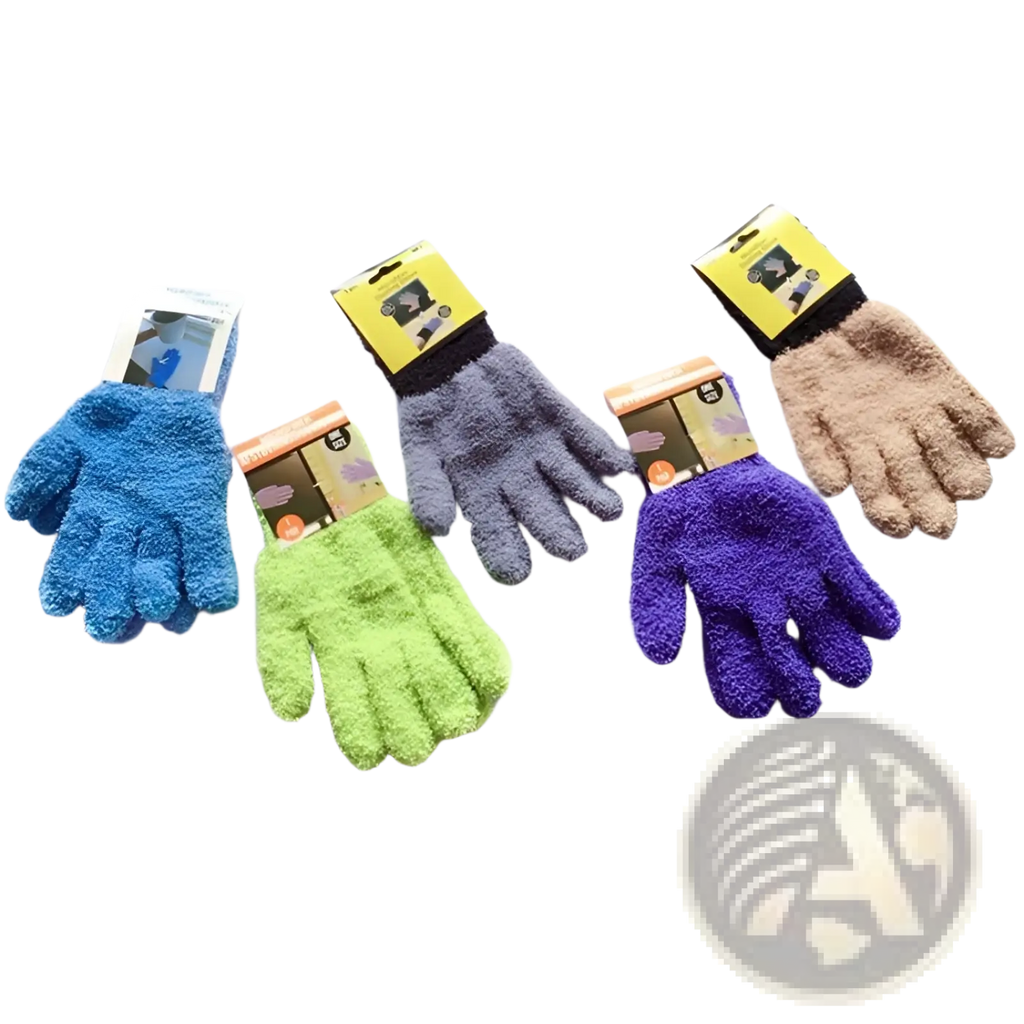 Plush coral fleece bath dust gloves in vibrant blue green purple gray and beige soft and plush for gentle cleansing