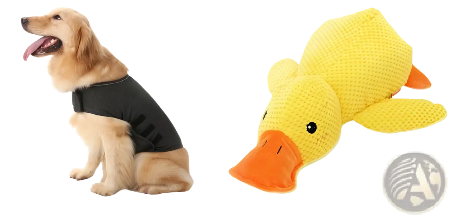 Yellow mesh plush duck dog toy with orange beak and feet designed as a bite resistant molar chew toy