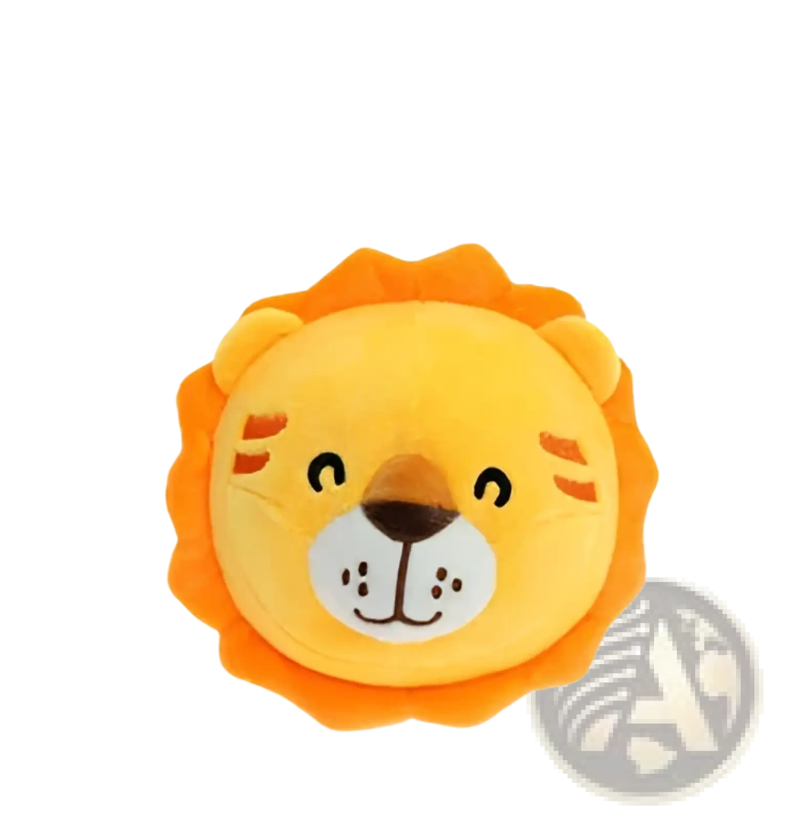 Plush jumping ball interactive talking bunny toy featuring a soft yellow face lion-shaped pillow with orange mane