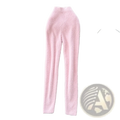 Plush pink cashmere thermal leggings with soft fuzzy knit, high waist, and snug fit for warmth and comfort