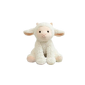 Soft white plush lamb stuffed animal toy 25cm tall made of soft material ideal for cuddling and decoration