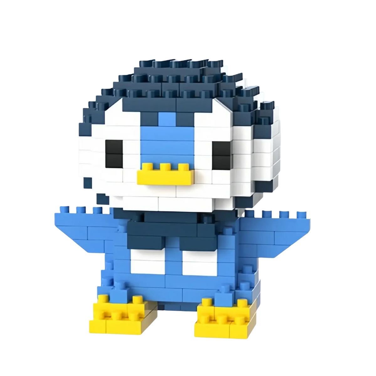 Pokemon building block toy set lego compatible featuring a 309-piece blue and white plastic penguin with yellow beak and feet