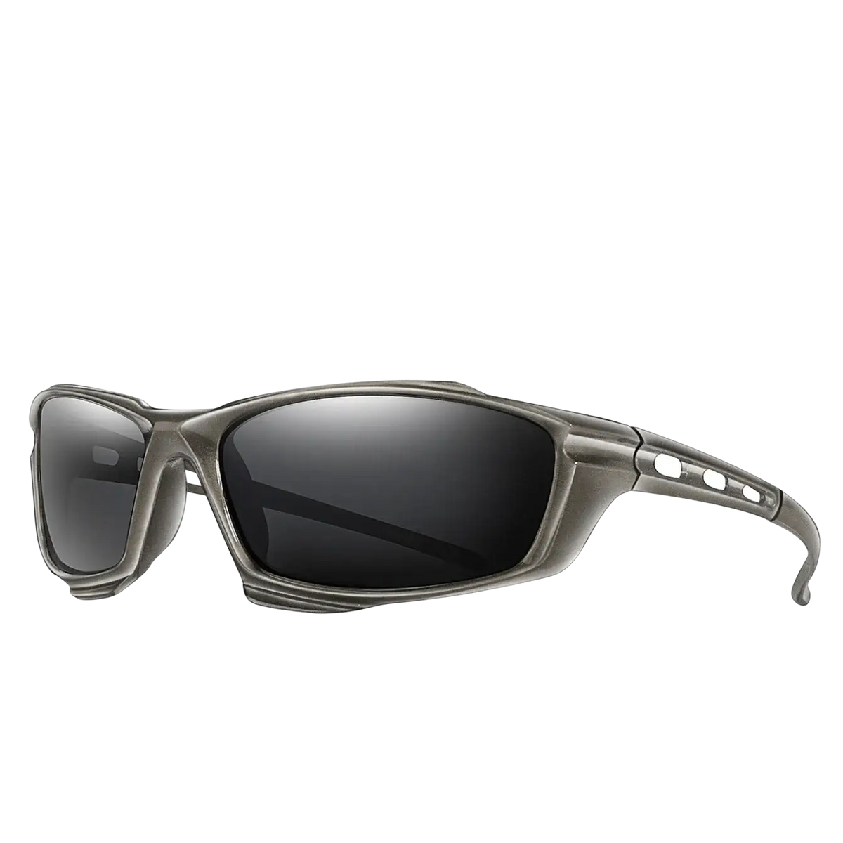 Smith optics men’s gray tactical polarized sports cycling sunglasses with dark gradient lenses and sleek durable frame