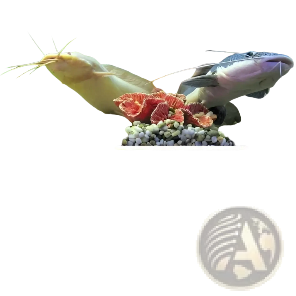 Polished river rocks 38lb large decorative stones displayed in two aquarium scenes with fish and aquatic plants