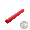 Red cylindrical foam pool noodle buoyancy stick designed as a floating aid for swimming and water activities