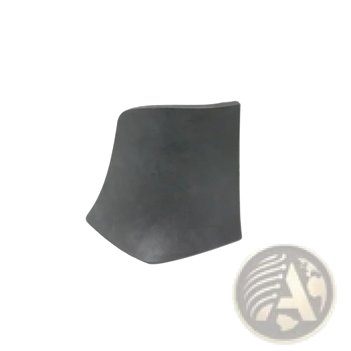 Black rubber car door handle trim piece for Porsche Cayenne 2007-2010 fender trim shown from back side