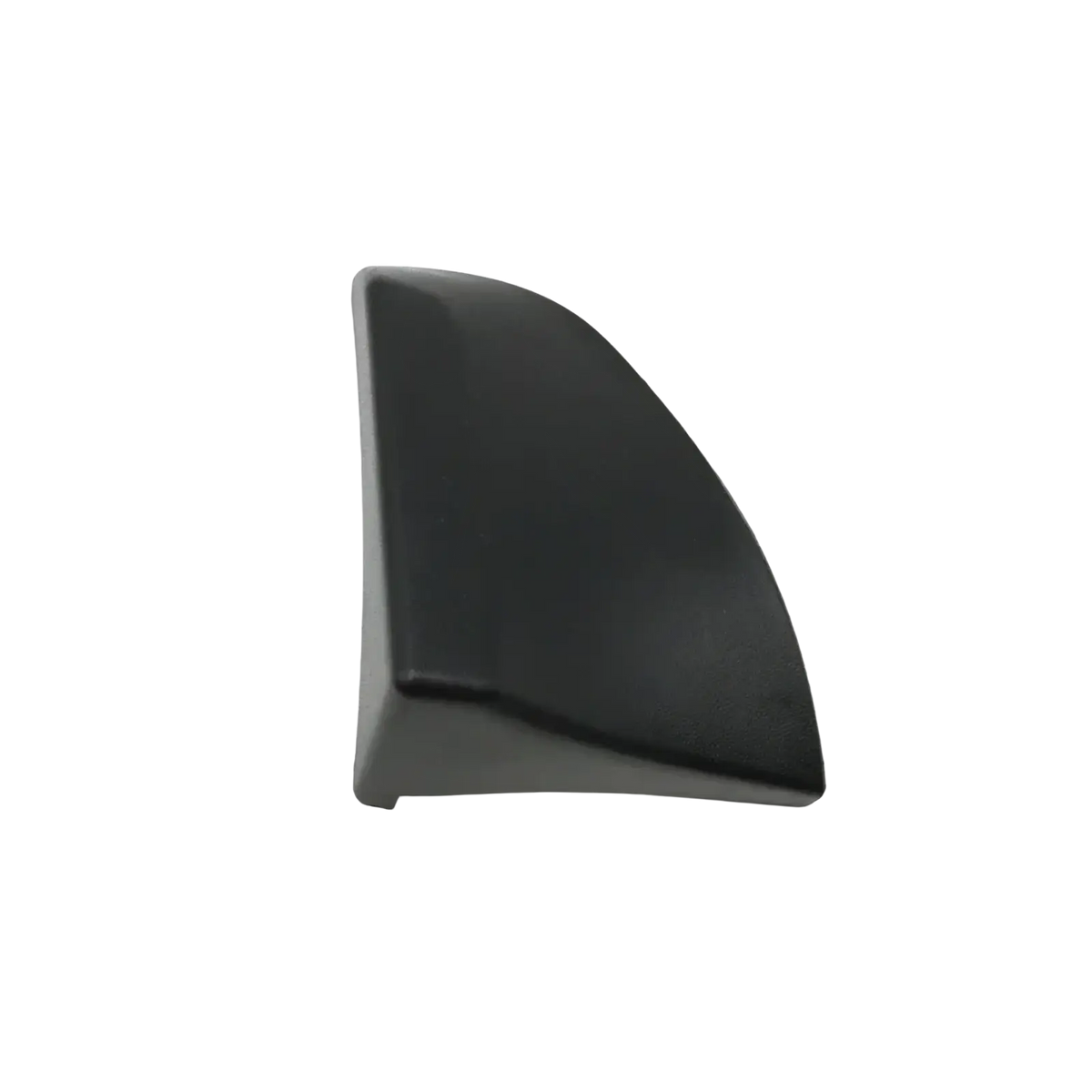 Black plastic right-side car corner protector for Porsche Cayenne fender trim 2007-2010 shown from front side