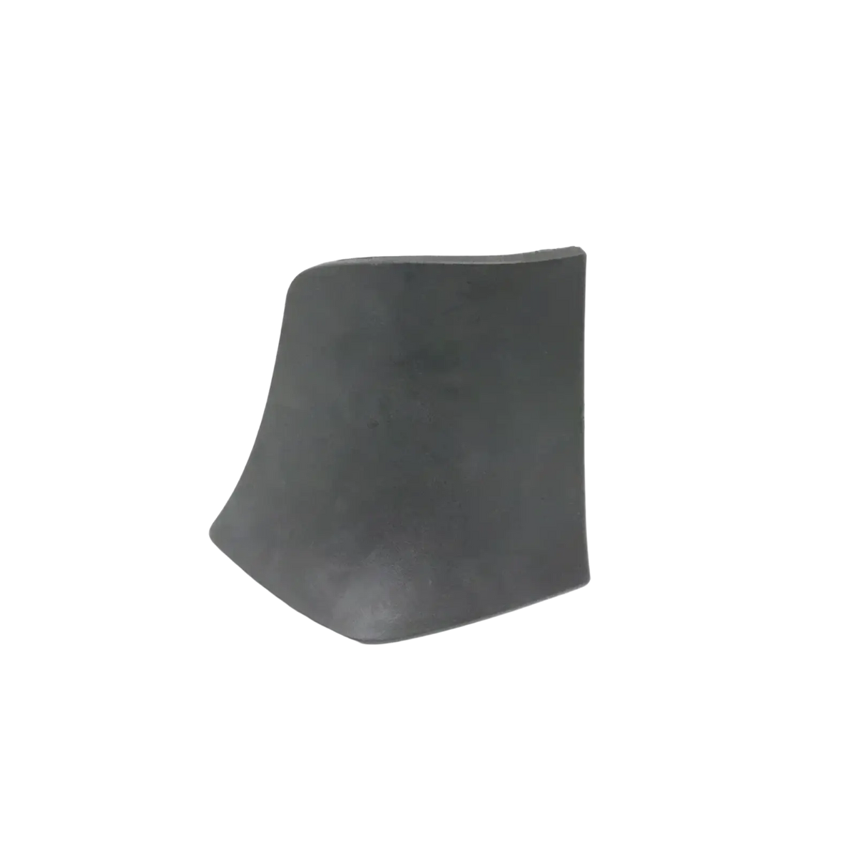 Black rubber car door handle trim piece for Porsche Cayenne 2007-2010 fender trim shown from back side