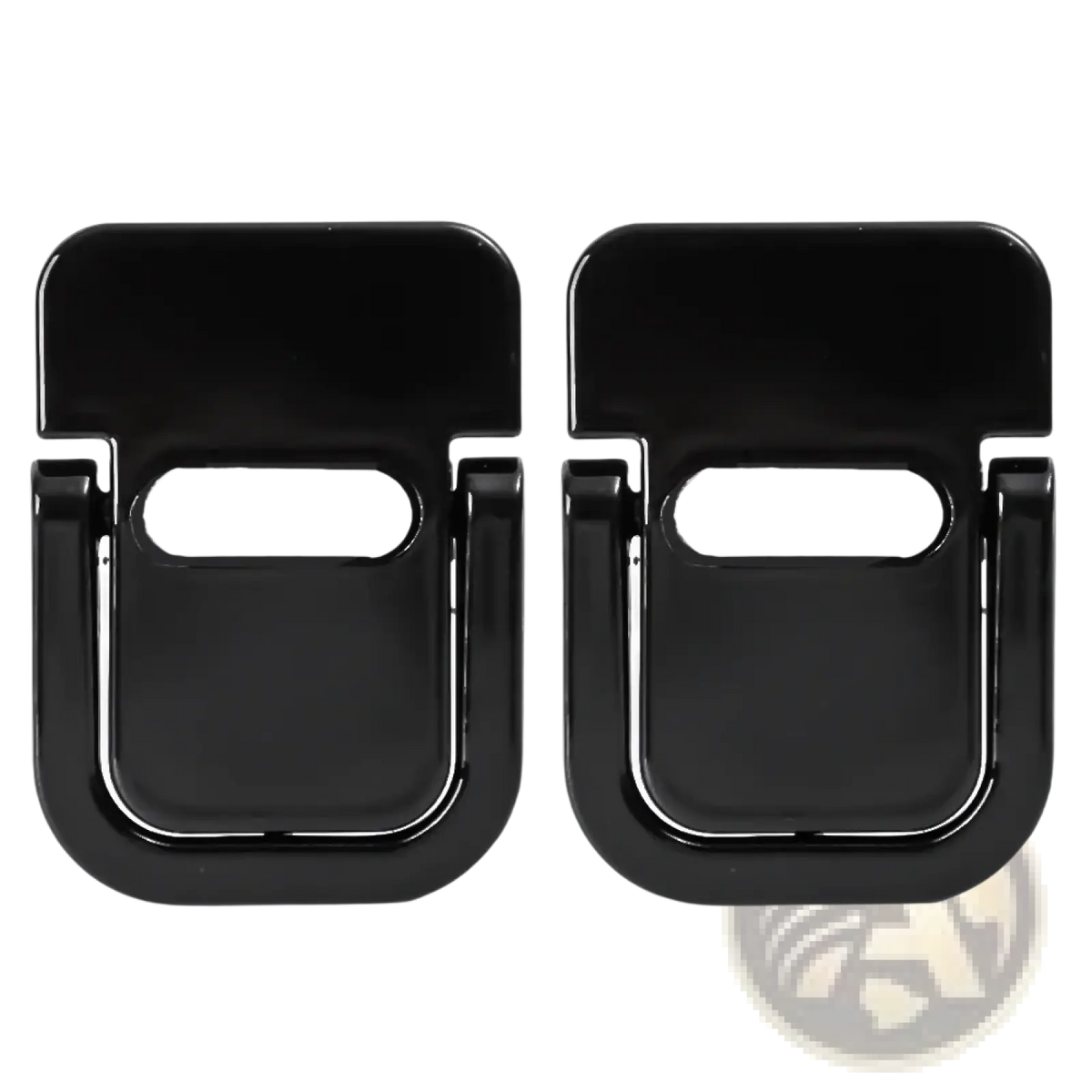 Portable mini aluminum laptop stand set featuring a black plastic phone stand with a sleek silver metallic accent