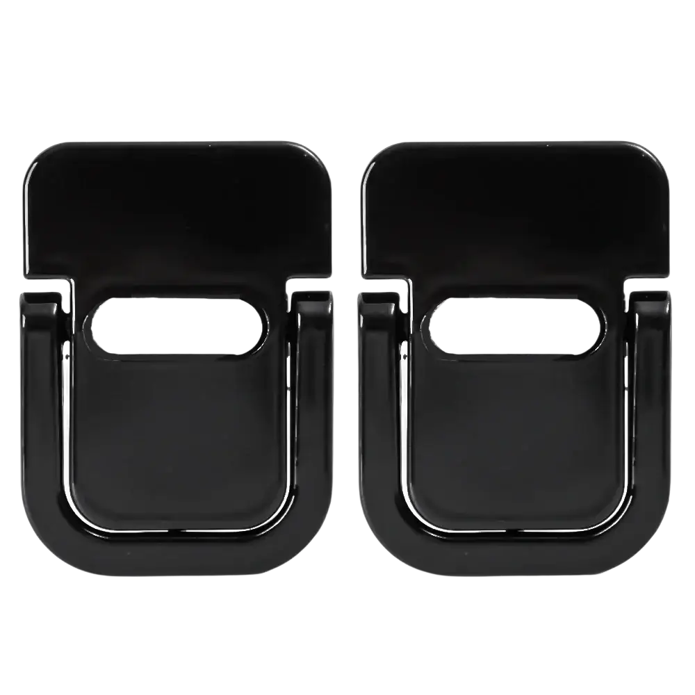 Portable mini aluminum laptop stand set featuring a black plastic phone stand with a sleek silver metallic accent