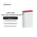White and red oneplus 120w super energy pod portable power bank with 15000mah for oppo in sleek rectangular design