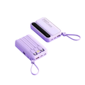 White oneplus power bank 30000mah fast charging with multiple usb ports and wrist strap for super fast charging