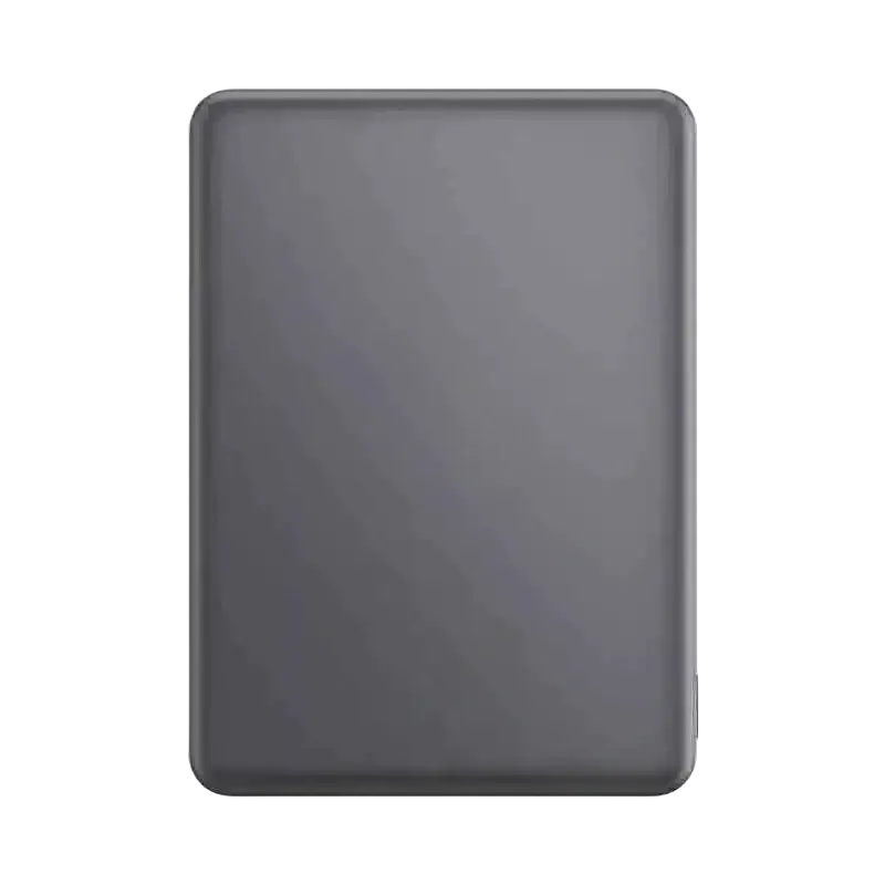 A sleek matte black rectangular power bank with large capacity 5000mah for Oneplus phone large use