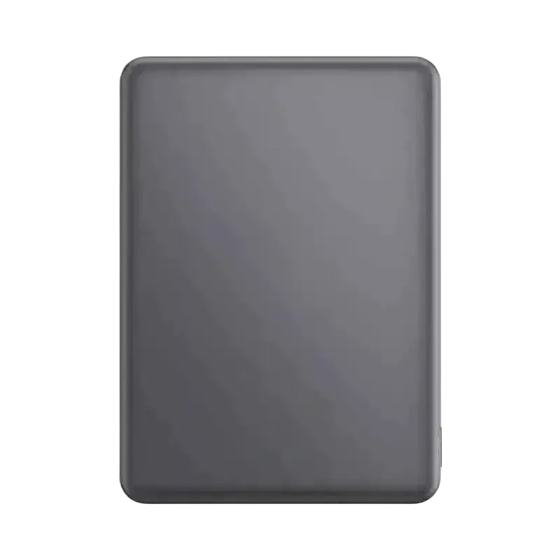 A sleek matte black rectangular tablet case with rounded edges designed for power bank large capacity phone large use