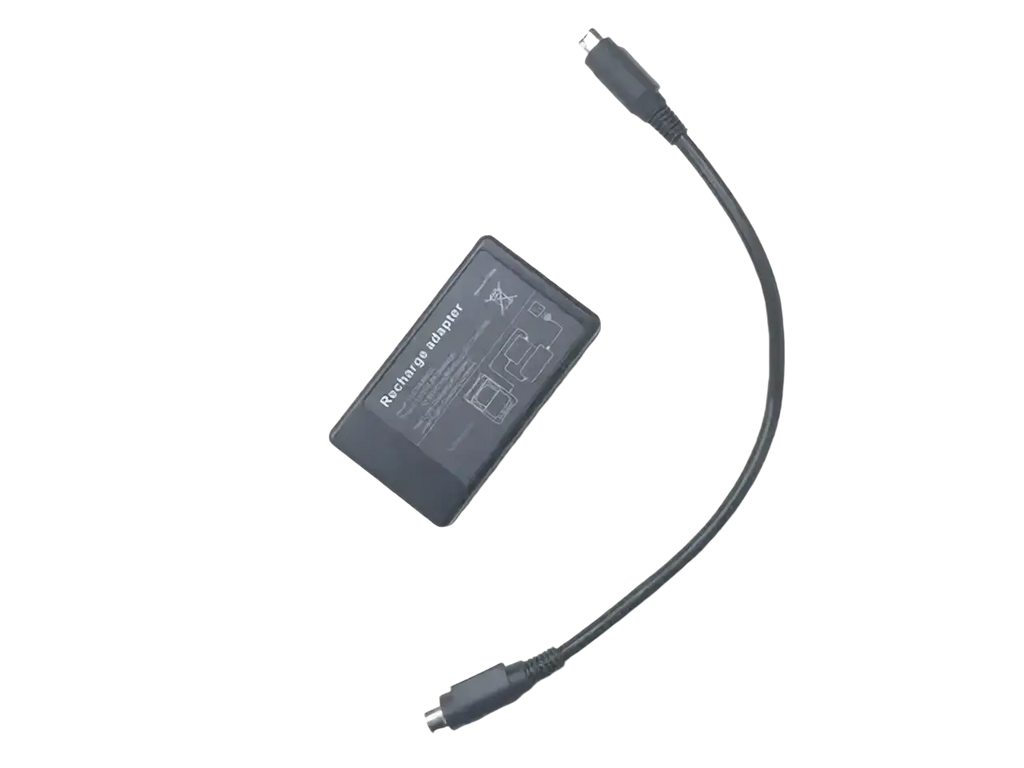 Black rectangular power cable charger with two micro-usb connectors for signal fire fiber fusion splicer